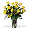 One Dozen Yellow Roses